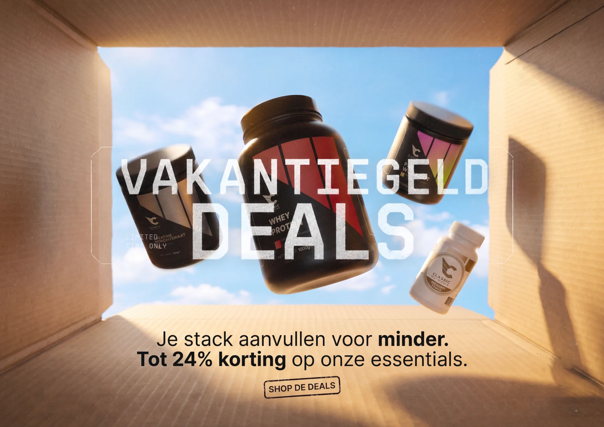 Vakantiegeld Deals tot 24% korting op essentials
